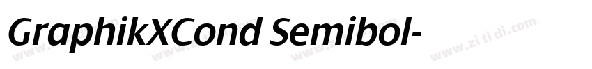 GraphikXCond Semibol字体转换